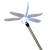 LAMPA SOLARNA LATIS 12,5 x 9,5 x 70 CM SREBRNA KOLIBER / MOTYL / WAŻKA ZIMNY BIAŁY *4344