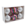 KPL. 6 DECORAȚIUNI DE CRĂCIUN - MIX DE PATRONI 8CM *7281