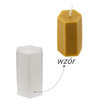 Silicone mold for candles cube plaster honey