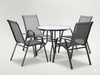 SET MOBILIER EXTERIOR - 4 SCAUNE + MASA ROTUNDA - GREY *3514