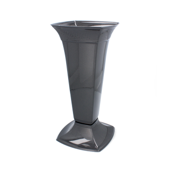 TALL VASE ETNA GRAPHITE METALLIC 38CM