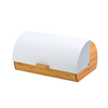 BREAD BOX ANISE - BAMBOO WITH METAL LID 38 x 28 x 18,5 CM WHITE