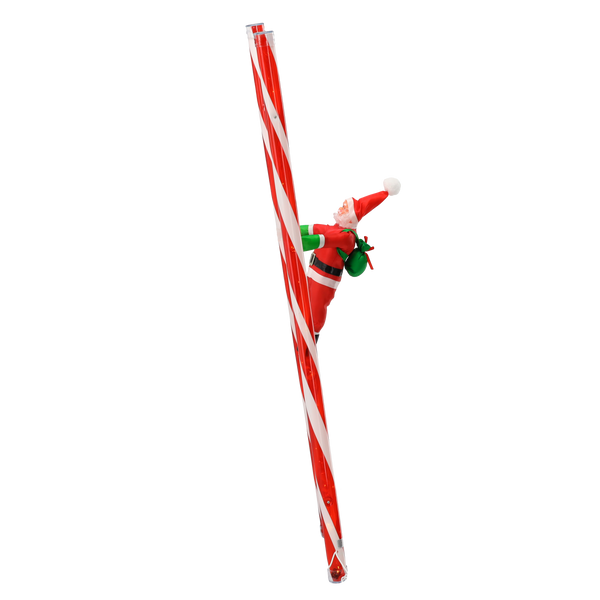 SANTA CLAUS CLIMBING THE LADDER 121 CM