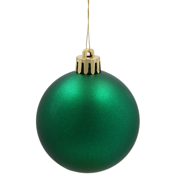 SET OF 12 BAUBLES 6 CM RED/GREEN/WHITE 