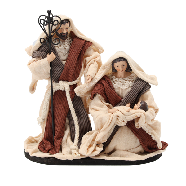 FIGURKA VÁNOČNÍ SVATÁ RODINA VYS. 20 CM *6424