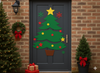 CHRISTMAS DOOR DECORATION - DIY CHRISTMAS TREE/SANTA CLAUS/REINDEER