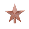 TREE TOPPER 20 CM STAR OLIVE/COPPER/GRAPHITE