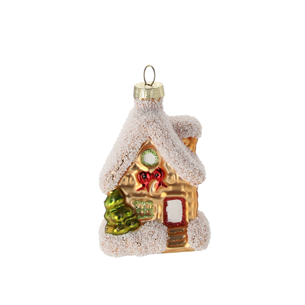 ORNAMENT DIN sticlă - CHATKA 5,6 x 5,1 x 8,3 CM ambalaj=6buc *4648