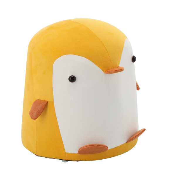 POUFF PENGUIN YELLOW 28 x 34 CM