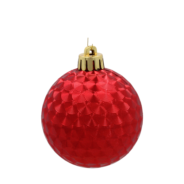 KPL. 20 BOMBEK 6 CM ROȘU / AURII / ARGINTIU *3825