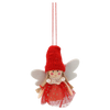 SET OF 4 CHRISTMAS TREE DECORATIONS - ANGELS IN CAP