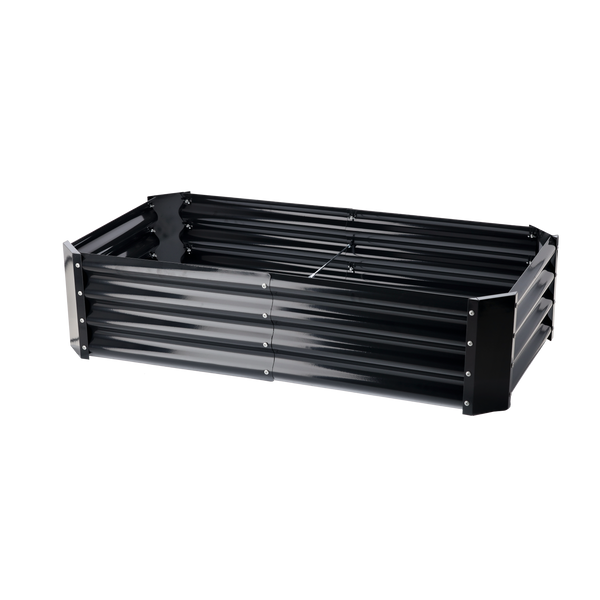 GRZĄDKA WARZYWNO-KWIATOWA 120 X 60 X 30 CM PROSTOKĄTNA ANTRACYT