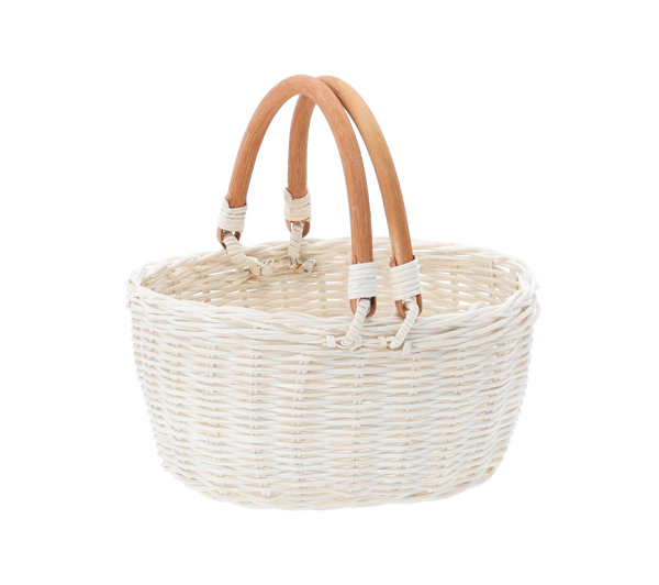 BASKET WITH HANDLE 22 X 17 X 11/22 CM