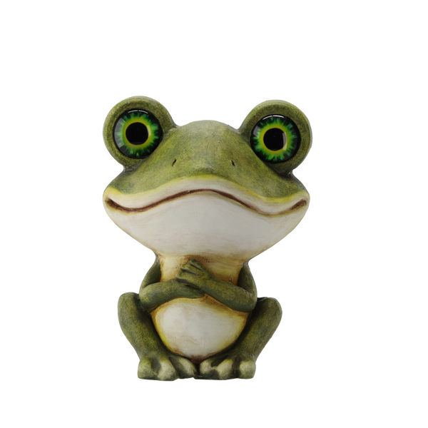 FIGURKA OGRODOWA - ŻABA LED 21,5 x 17,5 x 27,5 CM *0203