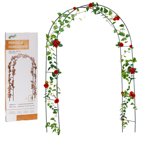 ZÁHRADNÁ PERGOLA 140 x 38 x 240 CM (+ UKOTVENIA) *3214