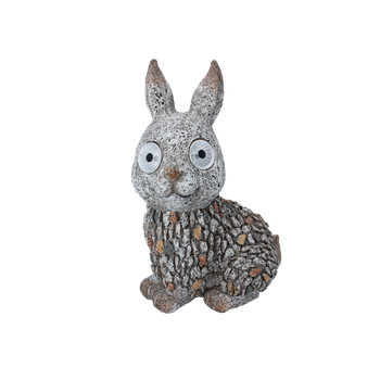 ZÁHRADNÍ FIGURKA - ZAJÍC S SVĚTLAHIVÝMI OČIMA 13,5 x 10,5 x 21 CM LED balení=4ks *7911
