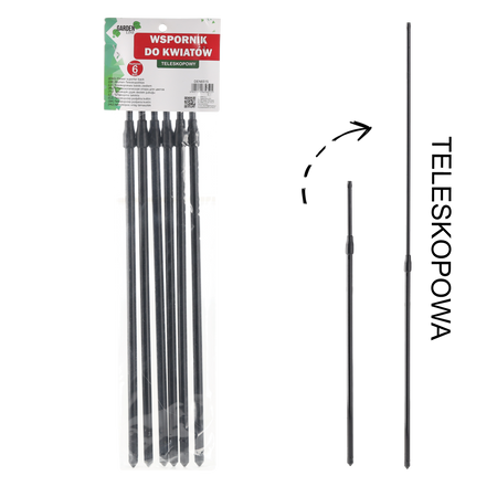 SET DE 6 SUPORTURI TELESCOPICE PENTRU FLORI *6515