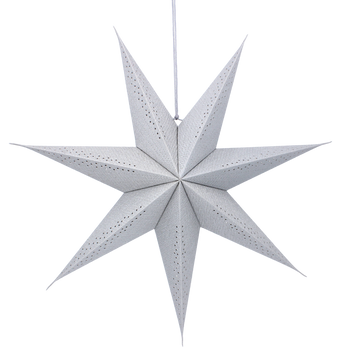 PAPER DECORATIVE STAR 60 CM GRAY