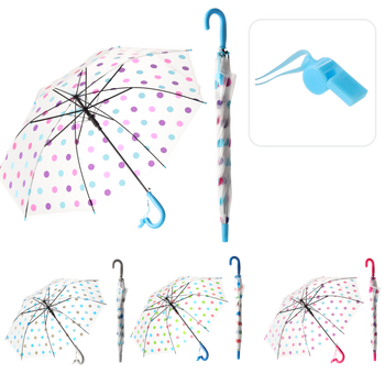 PARASOL PÓŁAUTOMAT. KLASYCZNY MAŁY KROPKI MIX KOLORÓW dia 83 CM opak=12szt *4316