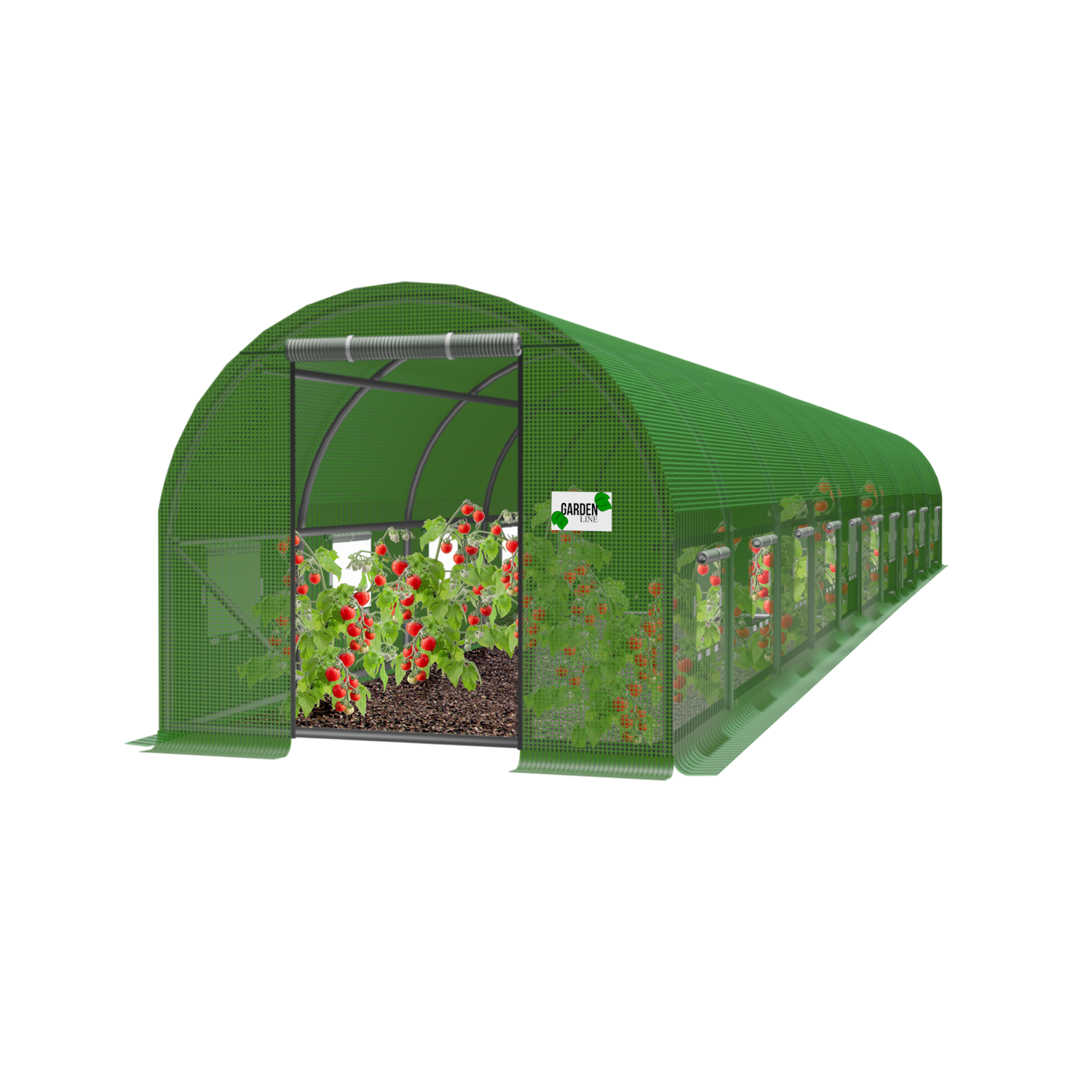 TUNEL FOLIOWY OGRODOWY 10 SEGMENTOWY ZIELONY 10 x 4 x 2 M  pol_pl_TUNEL-FOLIOWY-OGRODOWY-10-SEGMENTOWY-ZIELONY-10-x-4-x-2-M-1256_16