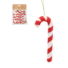 SET OF 12 CHRISTMAS ORNAMENTS CANDY CANE 12 CM