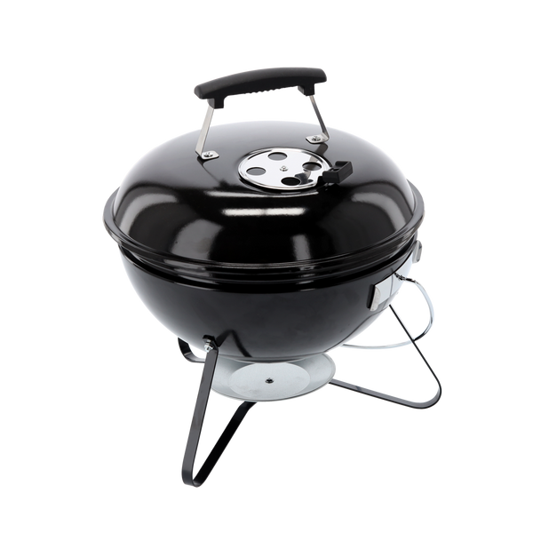 GRILL WĘGLOWY KULISTY NA NÓŻKACH Z POKRYWĄ 37 x 28/44 CM