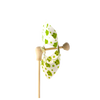 PINWHEEL WITH FROGS 9 x 27,5 CM WHITE/YELLOW