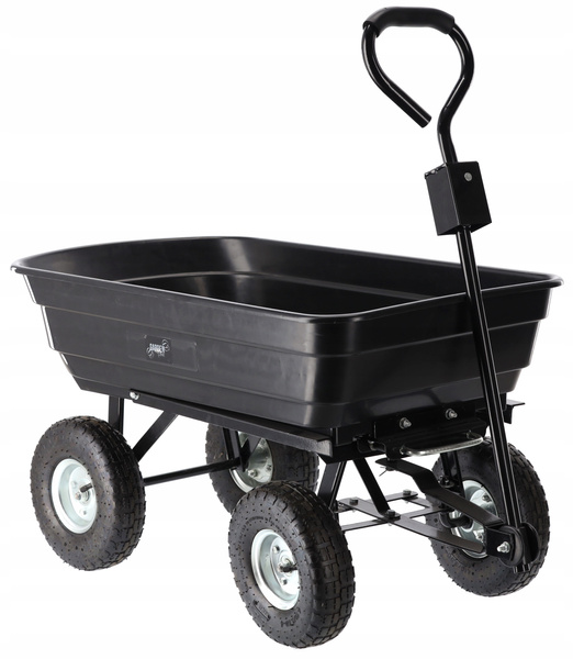 WÓZEK OGRODOWY DWUFUNKCYJNY CZARNY