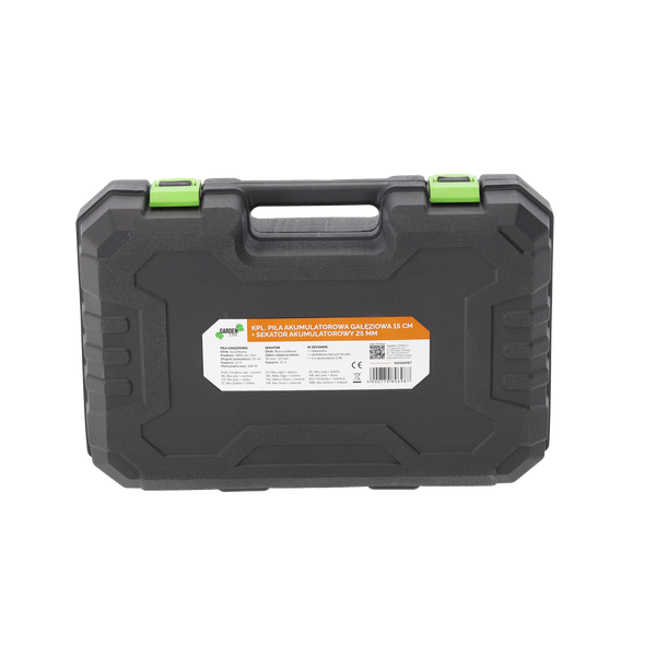 KPL. PIŁA AKUMULATOROWA GAŁĘZIOWA 15 CM 600 W 21 V  + SEKATOR AKUMULATOROWY 25 MM 600 W 21 V  *6987