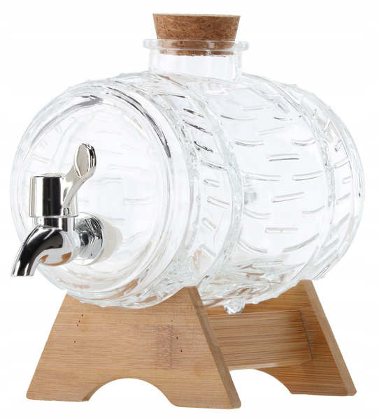 BECZUĹKA 1,5 L NA DŘEVĚNÉ PODSTAVĚ S KOHOUTKEM *5711