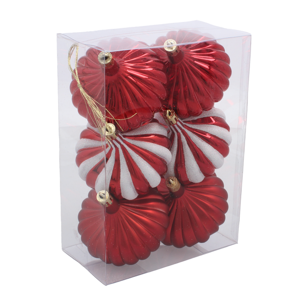 KPL. 6 OZDÓB CHOINKOWYCH - SERPENTYNY MIX KOLORÓW 8 CM *7335