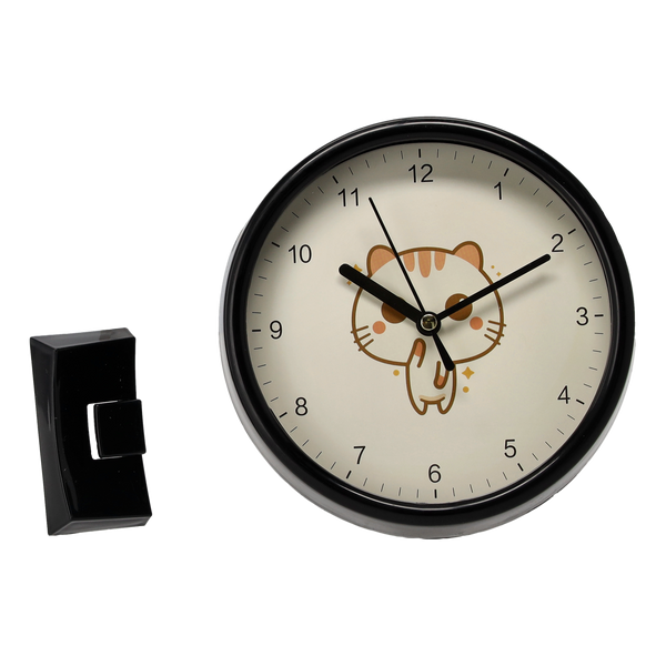 ZEGAR WISZĄCY DZIECIĘCY OKRĄGŁY 15 x 15 x 3,5 CM MIX 4 WZORÓW *4610