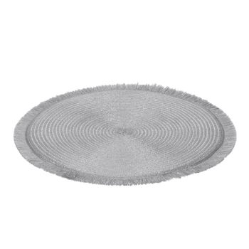 Fabric Table Mat 35CM Silver*8646