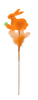 VEĽKONOČNÁ DEKORÁCIA NA ŠPICE - ZAJAC V PERÁCH 29 CM MIX 4 FARIEB bal.=12ks *9540