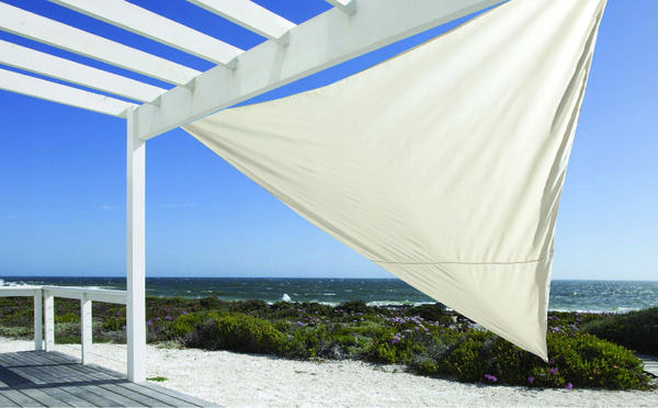 TRIANGULAR SHADE SAIL GREY 3 X 3 X 3M *0440