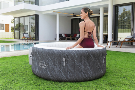 Lay-Z-Spa 71" x 26"/1.80m x 66cm Boracay Smart AirJet 4 Blue Marble