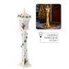 CHRISTMAS WHITE LED LANTERN 18 x 18 x 100 CM