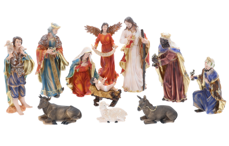 CHRISTMAS FIGURES SET 11 PCS. to 46 CM polyresin