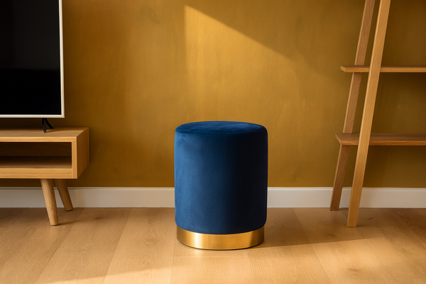 ROUND POUF 28 X 42 CM CREAM