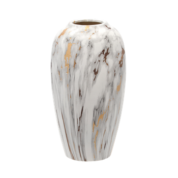 CERAMIC VASE 11,5 x 11,5 x 25 CM DECORATED