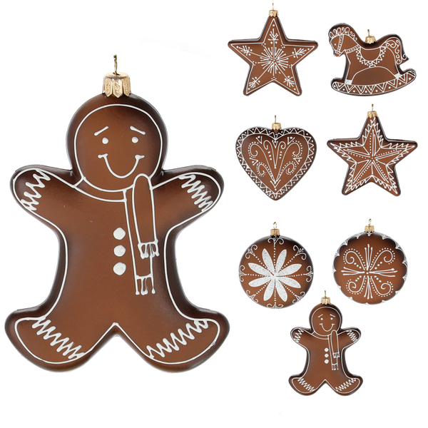 GINGERBREAD BALL 11CM