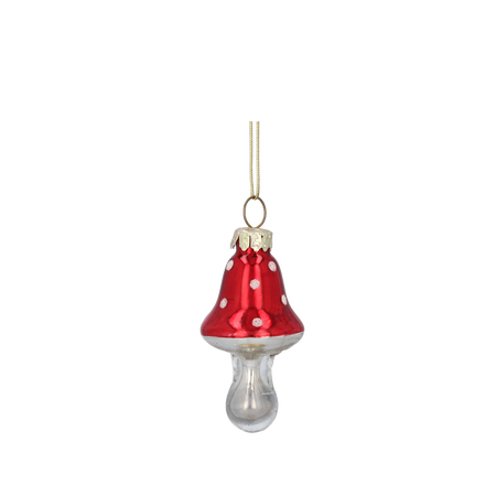 BOMBKA SZKLANA - MUCHOMORKI 3 x 5,9 CM opak=6szt *2331
