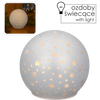 GLASS BAUBLE - WHITE CHRISTMAS TREE 12 x 11 CM