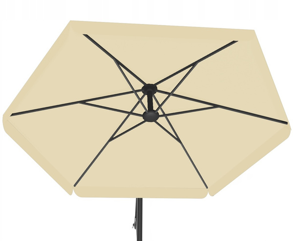 ZÁHRADNÝ PARASOL 3 M BEŽOVÝ "BANANA" S OBALOM *2866