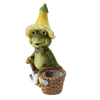 GARDEN FLOWER POT – FROG WITH BASKET 28,5 X 17,5 X 43 CM