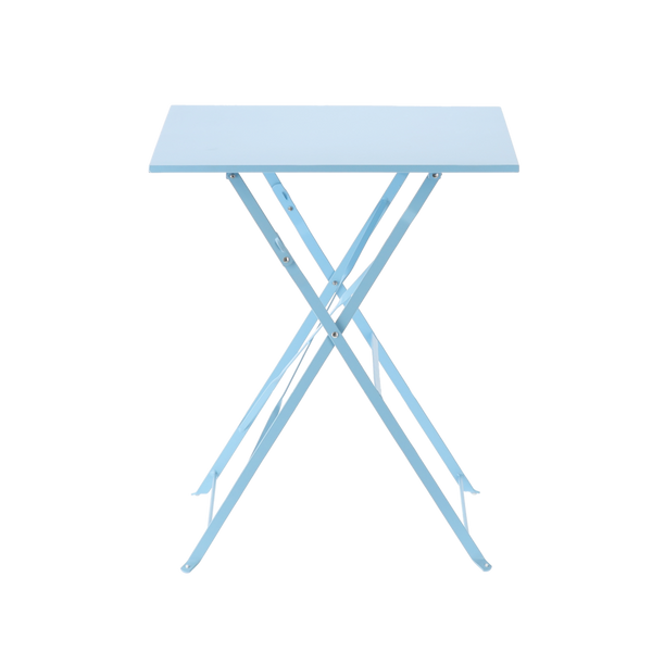 SQUARE TABLE BISTRO SET - BLUE