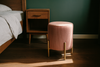 ROUND POUF WITH LEGS 28 X 42 CM PINK