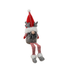 CHRISTMAS GNOME SITTING 25 + 18 CM WITH HANGING LEGS