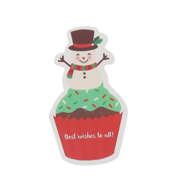 SET OF 3 CHRISTMAS DECORATIONS WITH STICKERS - MIX OF DESIGNS