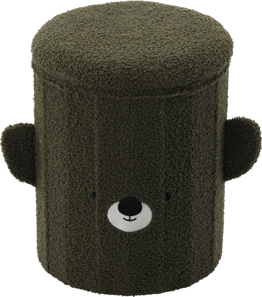 SKŁADANA PUFA ZE SCHOWKIEM 28 x 28 x 34 CM ZIELONA *4267